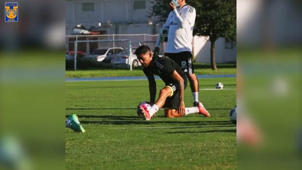 Tigres train ahead of game vs Chivas and Gignac greets fans